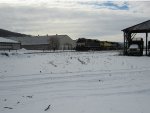 Behind the cow barns